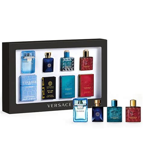 versace mini set mens|versace deluxe miniature gift set.